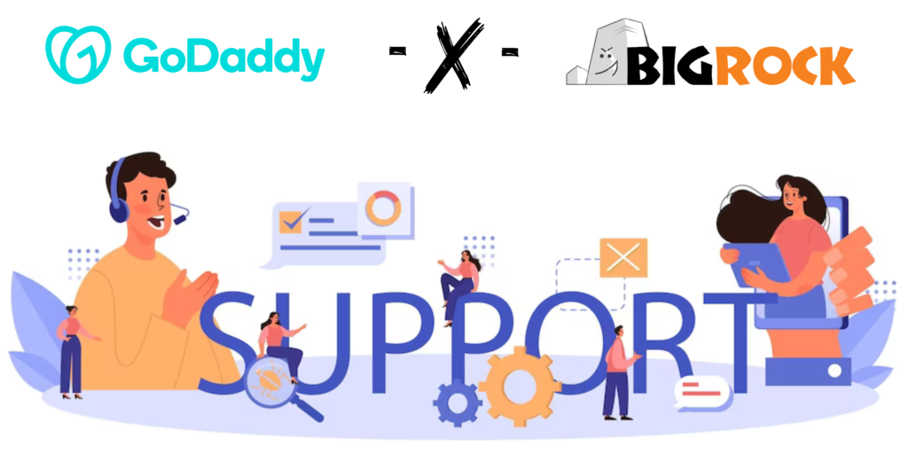 Best Support of GoDaddy & BigRock