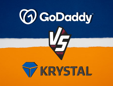 Krystal Hosting versus GoDaddy comparison blog 2023