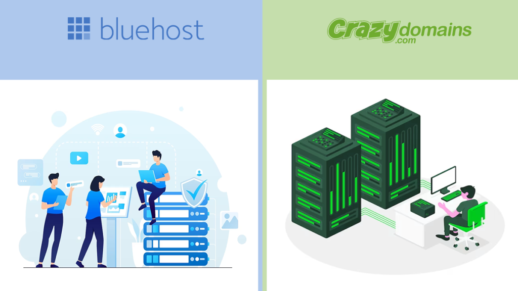 Bluehost and Crazy Domains Customer Support