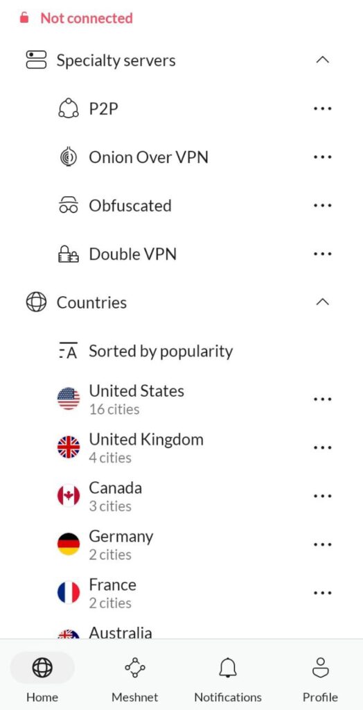 VPN Servers